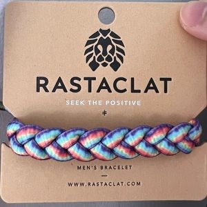 🆕 Rastaclat Mens Braided Bracelet Pride Rainbow R OYG BIV 2.0